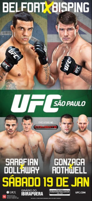 Cartaz oficial do UFC São Paulo (Foto: Divulgação/UFC)