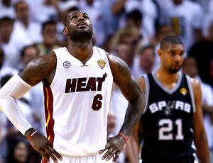 LeBron James NBA jogo final Miami Heat San Antonio jogo 6 (Foto: Reuters)