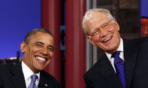 Obama falou sobre vídeo polêmico de Romney em sua sétima participação no programa de David Letterman (Foto: Kevin Lamarque / Reuters)