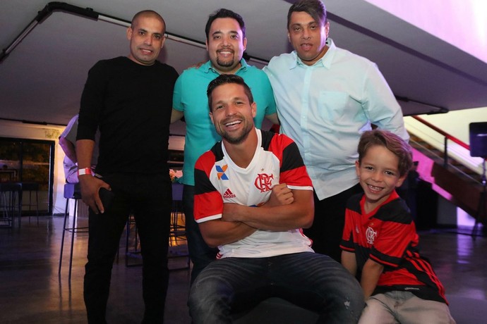 Diego marcou presença no lançamento da Casa Flamengo (Foto: Divulgação/Flamengo)