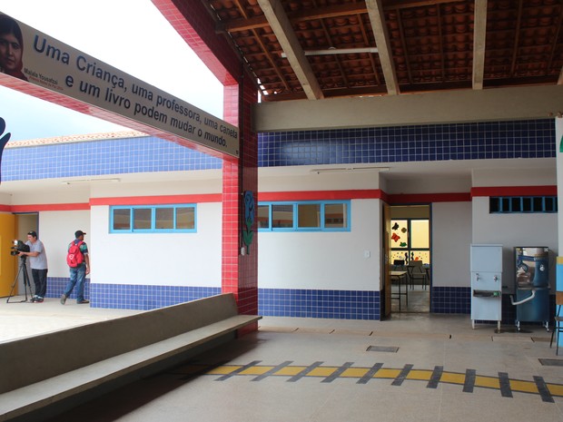 Unidade Escolar na cidade de Cristino Castro, no Sul do Piauí (Foto: Patrícia Andrade/G1)
