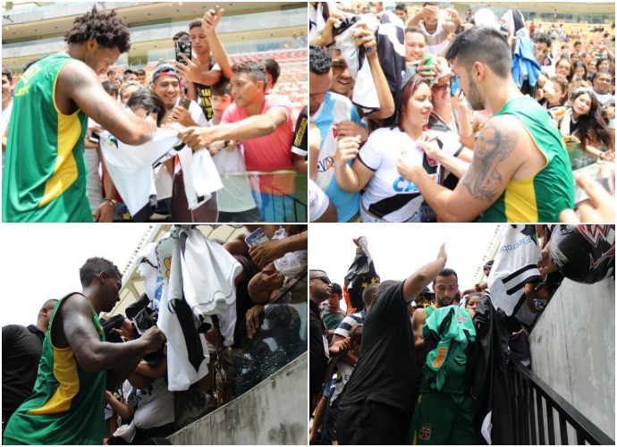 treino do vasco na arena (Foto: GloboEsporte.com)