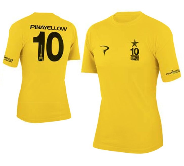 Camisa comemorativa da 10ª vitória da Pinarello no Tour de France