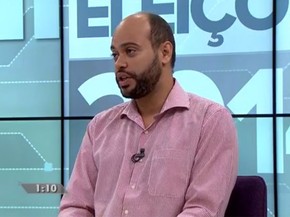 Zé Gomes, candidato do PSOL ao governo de Pernambuco. (Foto: Reprodução / G1)