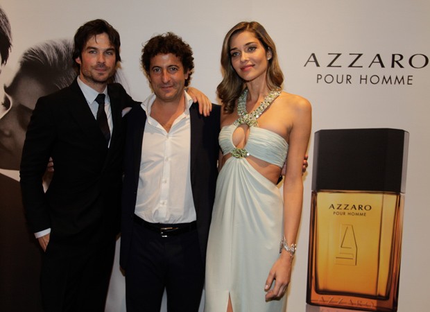 Ian Somerhalder, Pedro Escudero e Ana Beatriz Barros (Foto: Marcos Rosa/Ed.Globo)