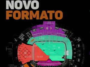 Projeto da divisão dos espaços do Festival de Verão 2016 (Foto: Divulgação) Projeto da divisão dos espaços do Festival de Verão 2016 (Foto: Divulgação)