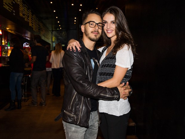 Junior Lima e a mulher, Monica Benini, em show em São Paulo (Foto: Manuela Scarpa/ Foto Rio News)