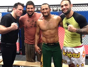 Chael Sonnen, Ricardo Pantcho, Dan Henderson e Guilherme Bomba (Foto: Reprodução / Instagram)