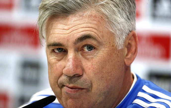 Carlo Ancelotti coletiva do Real Madrid (Foto: EFE) Carlo Ancelotti coletiva do Real Madrid (Foto: EFE)