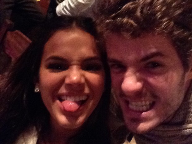 Bruna e Maurício fazem selfie exclusiva para o Gshow (Foto: Gshow)
