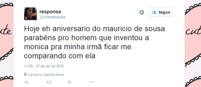 Fã faz homenagem a Mauricio de Sousa no dia em que o cartunista completa 80 anos
