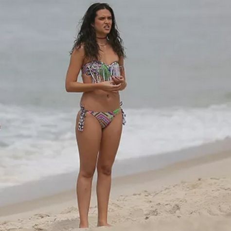Juliana Paiva grava Totalmente demais' na praia (Foto:  Isabella Pinheiro/Gshow)