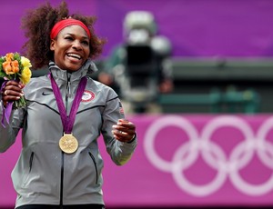 Serena Williams tênis Londres 2012 Olimpíadas final pódio (Foto: Getty Images)