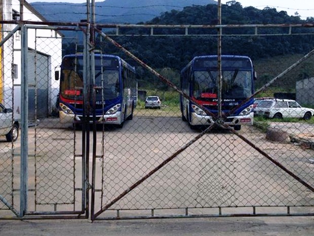 Motoristas e cobradores de ônibus intermunicipais fazem paralisação em Monteiro Lobato (Foto: Arquivo Pessoal)