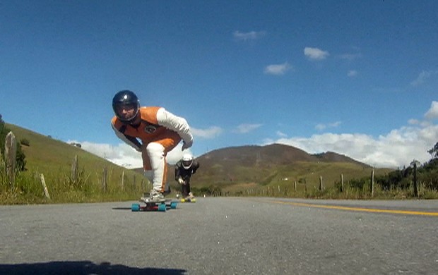 skate downhill (Foto: Reprodução/TV Globo)