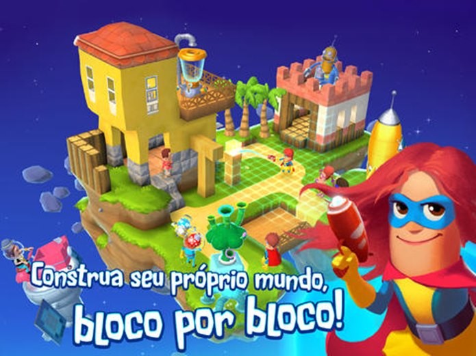 Game de construção com modo cooperativo, ideal para crianças de todas as idades (Foto: Divulgação)