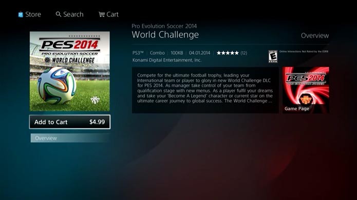 PES 2014: como comprar e instalar o DLC World Challenge (Foto: reprodução/Murilo Molina)