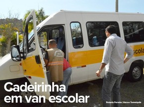 Cadeirinhas serão obrigatórias em vans a partir de 2016, mas fiscalização só começa em 2017 (Foto: Roberto Ferreira/Ascom Teresópolis) Cadeirinhas serão obrigatórias em vans a partir de 2016, mas fiscalização só começa em 2017 (Foto: Roberto Ferreira/Ascom Teresópolis)