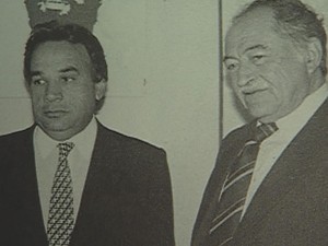 Com Miguel Arraes, Lyra negociou apoio ao nome de Tancredo para a eleição indireta para presidente da República (Foto: Reprodução / TV Globo)