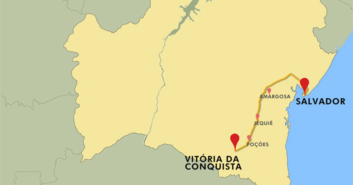 Distância Entre Vitória Da Conquista E Salvador