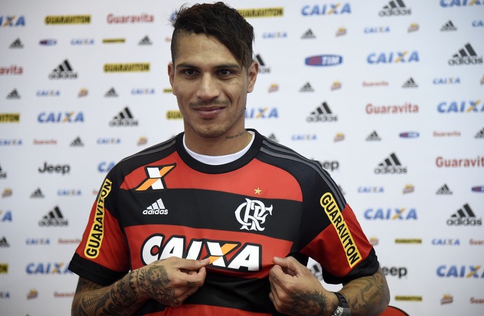 Guerrero apresentação Flamengo (Foto: André Durão)