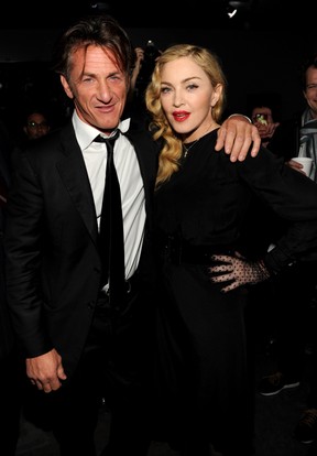 Sean Penn  e Madonna em Nova York, nos Estados Unidos (Foto: Kevin Mazur/ Getty Images/ AFP)
