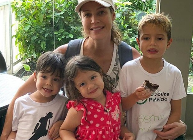 Luana Piovani encanta em foto os filhos e relata preocupação