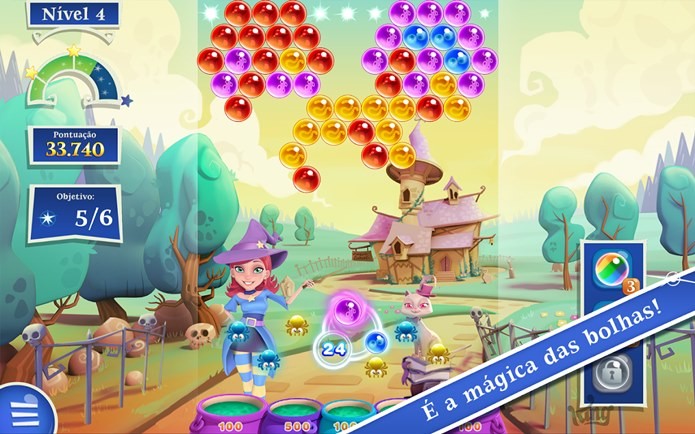 Bubble Witch Saga 2 é um dos melhores lançamentos da semana (Foto: Divulgação)