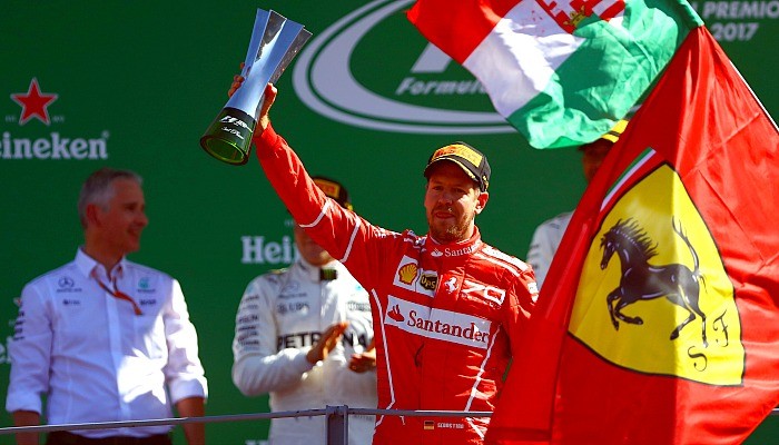 Sebastian Vettel, terceiro colocado em Monza