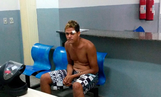 Segundo a Polícia Civil, Flávio da Conceição, de 21 anos, confessou ter participado do assalto ao mercadinho (Foto: Marksuel Figueiredo/Inter TV Cabugi)