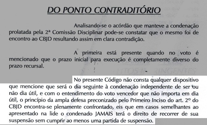documento Grêmio Prudente advogado (Foto: Reprodução)