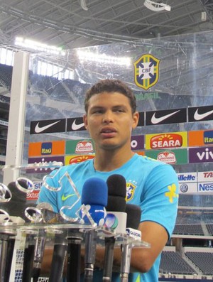 thiago silva brasil seleção brasileira cowboys stadium (Foto: Marcio Iannacca/Globoesporte.com)