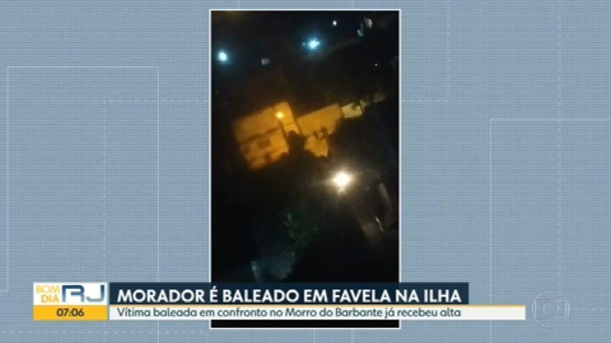 Morador é baleado durante tiroteio no Morro do Barbante na Ilha do