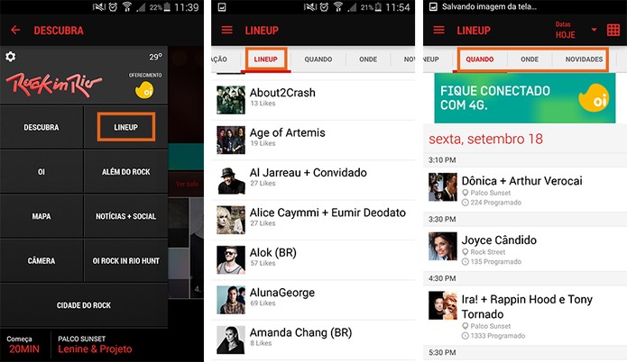 Acesse os dias de programação e horários dos show na lineup (Foto: Reprodução/Barbara Mannara)
