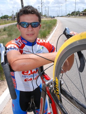 Kléber Ramos, ciclista paraibano (Foto: Rizemberg Felipe / Jornal da Paraíba)