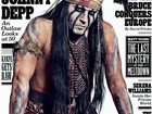 Johnny Depp posa como índio americano para revista