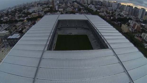 Fifa realiza última visita ao quase concluído estádio atleticano (Foto: Reprodução)