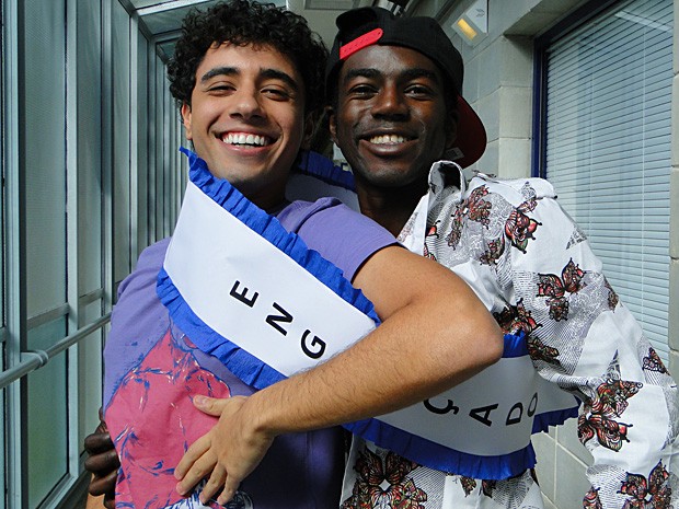 Felipe Haiut e Jonathan Azevedo empataram na categoria "mais engraçado" (Foto: Malhação / TV Globo) Felipe Haiut e Jonathan Azevedo empataram na categoria "mais engraçado" (Foto: Malhação / TV Globo)