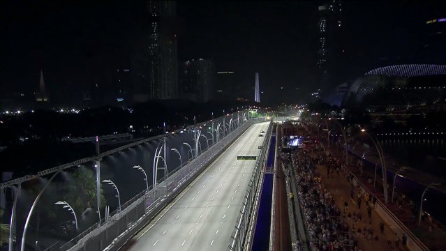 Corridas noturnas no Circuito de Cingapura são uma das atrações da F1 (Foto: Reprodução / Rede Globo)