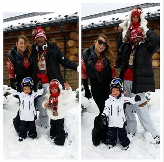 Mariah Carey e família na noite de natal (Foto: Instagram / Reprodução)