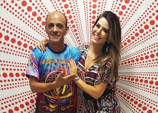 Mestre Ciça e Tânia Oliveira (Foto: Arquivo pessoal)