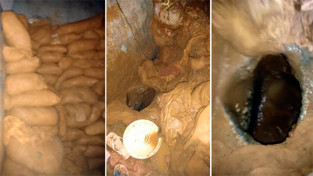Vídeo mostra túnel escavado para fuga de 100 presos em cadeia do RN  (Foto: Divulgação/Coape-RN)