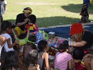 No Araxá teve atividade voltada para crianças (Foto: Abinoan Santiago/G1)