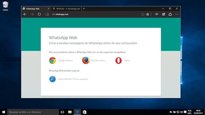 Como usar o WhatsApp Web no Microsoft Edge; saiba ativar no Windows 10 Captura-de-tela-2015-08-03-as-094003