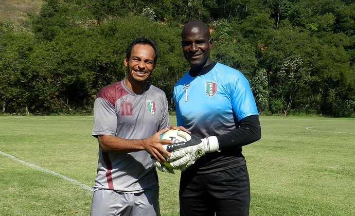 Zé Carlos e Max do Barra da Tijuca, da Série B do Rio (Foto: Raphael Bózeo) Zé Carlos e Max do Barra da Tijuca, da Série B do Rio (Foto: Raphael Bózeo)