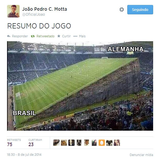 Uma imagem vale mais do que mil palavras (e sete gols) (Foto: Reprodução/Twitter/OficialJoao)