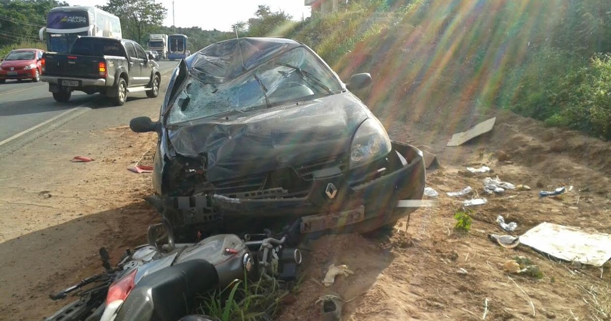 G Motociclista sofre fratura exposta após colisão na BR notícias em Piauí