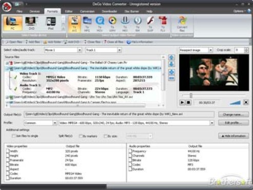 screenshot de DeGo Video Converter
