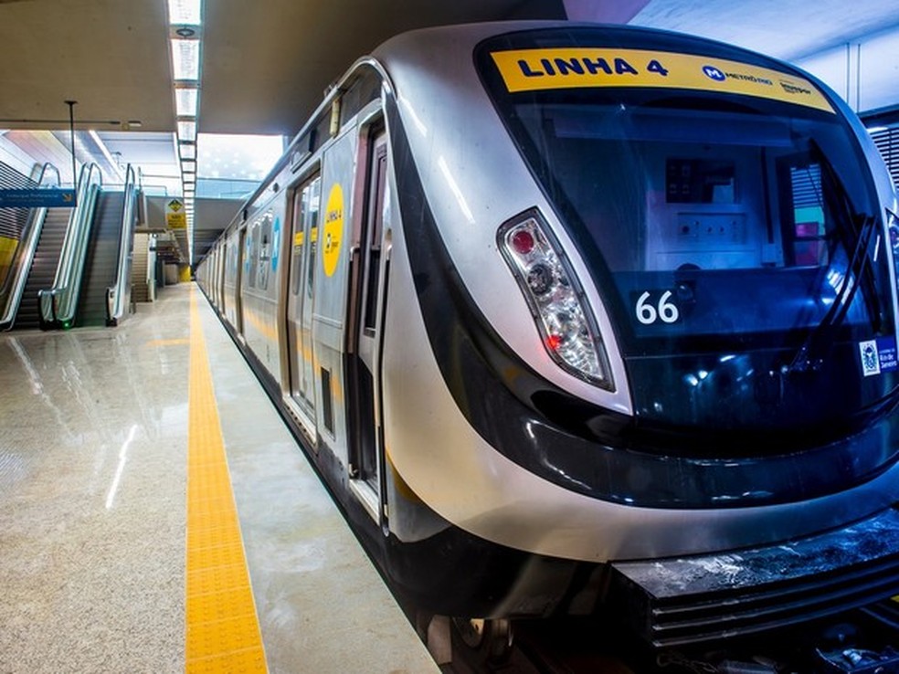 Linha 4 do metrô teve superfaturamento de R$ 2,3 bilhões (Foto: Divulgação/ Metrô Rio)