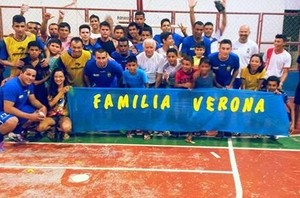 Verona, time de futsal de Tarauacá (Foto: Raimundo Accioly/Arquivo pessoal)